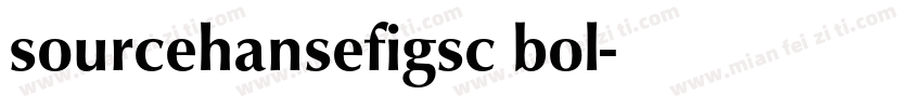 sourcehansefigsc bol字体转换